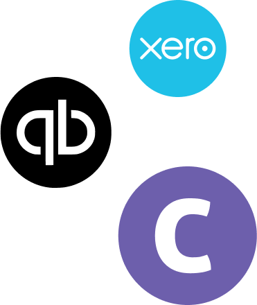 Logos of Class Manager, Xero, and QuickBooks representing software integrations.
