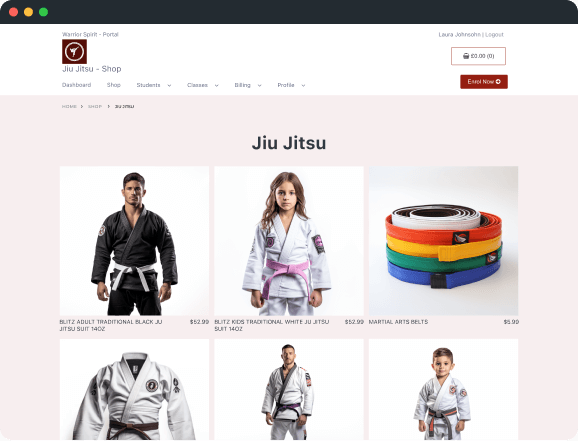 class-manager-martial-arts-club-online-shop
