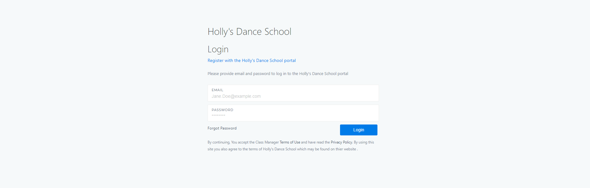 Parent Portal Login